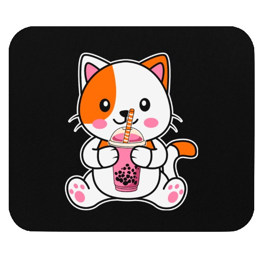 strawberry cat Mouse Pads