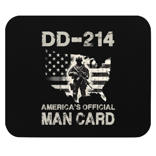 DD 214 America s Official Man Card Mouse Pads