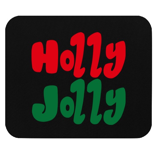 holly jolly Christmas Mouse Pads