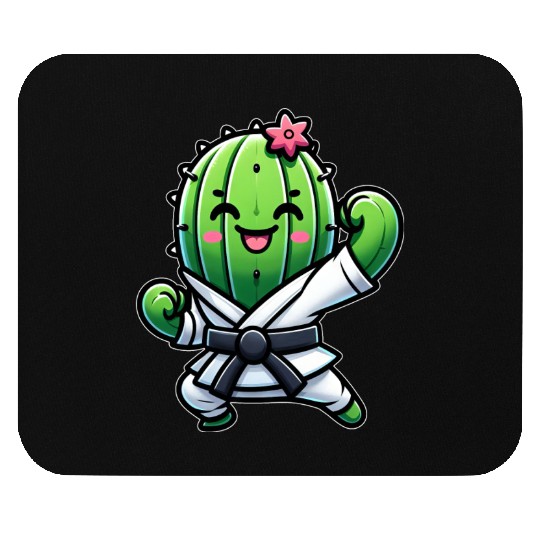 Cactus Cookie Cartoon Sweet Dessert Snack Mouse Pads