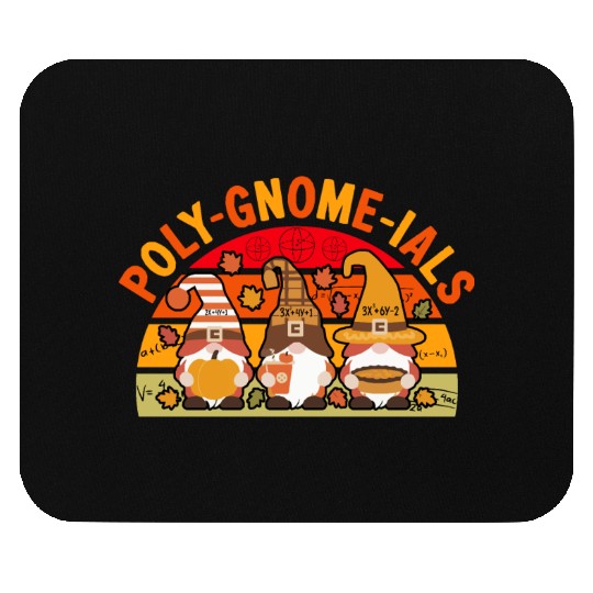 Poly-Gnome-Ials Funny Math Teacher Mouse Pads