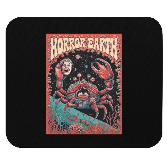 Space Monster Attack Mouse Pads