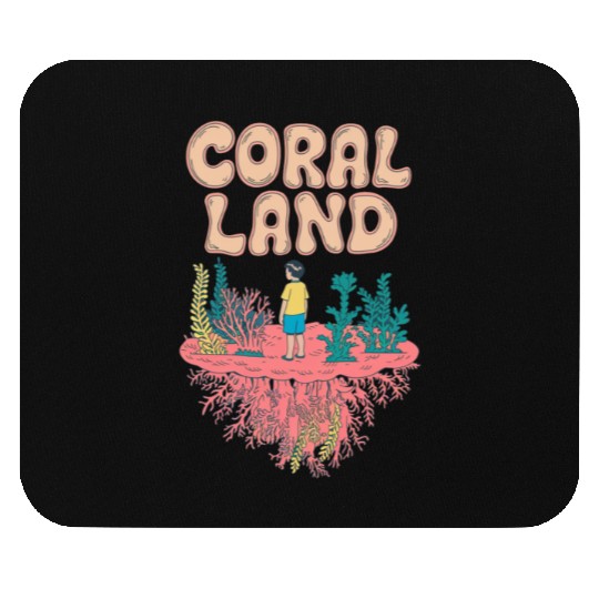 Rainbow Coral Land Mouse Pads