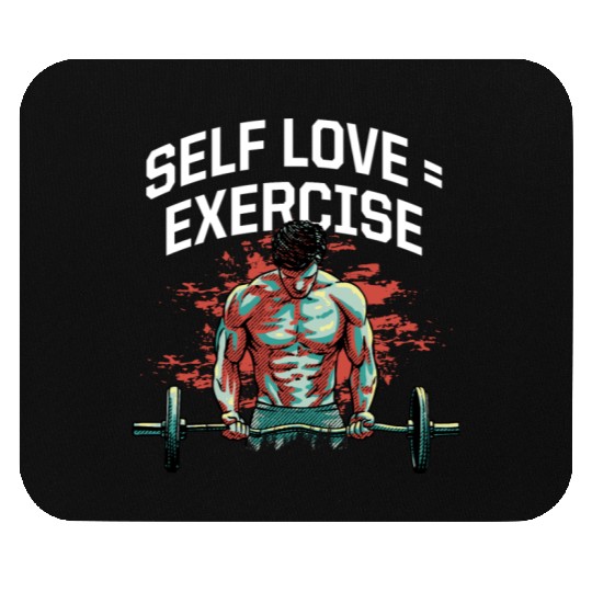 Self Love Exercise Workout Motivational Quote Gym Mouse Pads