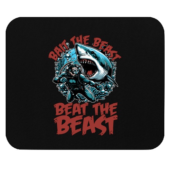 Shark Hunting Bait The Beast Beat Fossil Hunter Mouse Pads