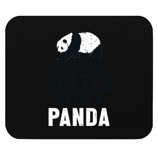 Life is Better with a Panda Panda Bear Friend Mouse Pads