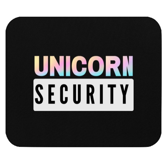 Unicorn Security - Mom Dad Daughter Adult Kids Mouse Pads