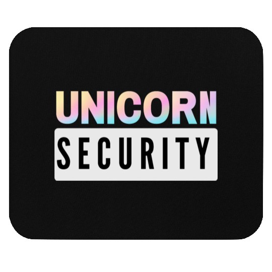 Unicorn Security - Mom Dad Daughter Adult Kids Mouse Pads