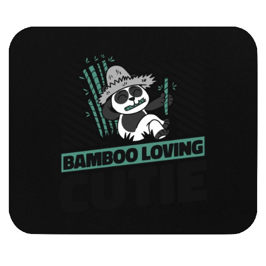 Bamboo Loving Cutie Panda Bear Friend Giant Panda Mouse Pads