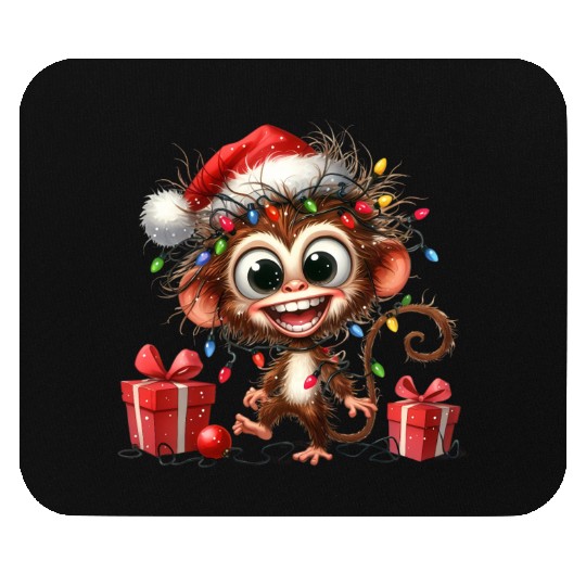 Christmas Merry Christmas For Gift Monkey Mouse Pads