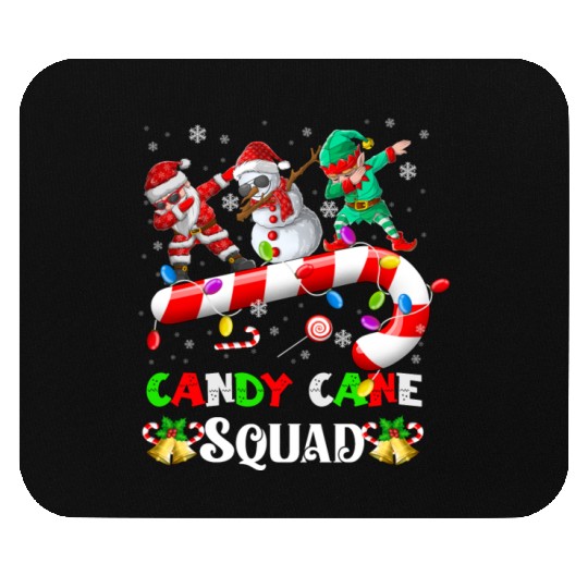 Dabbing Santa Elf Snowman Candy Cane Christmas Mouse Pads