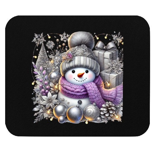 Snowman Christmas, Merry Christmas Mouse Pads