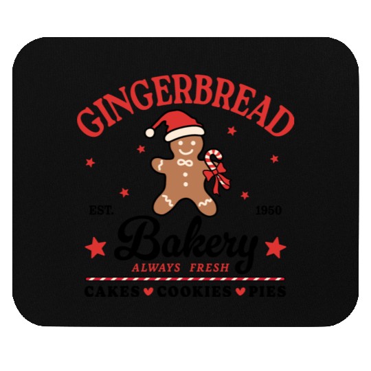 Gingerbread Christmas, Christmas Vintage Mouse Pads