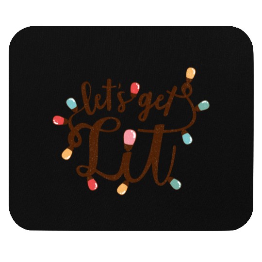 Lets Get Lit, Merry Christmas Mouse Pads