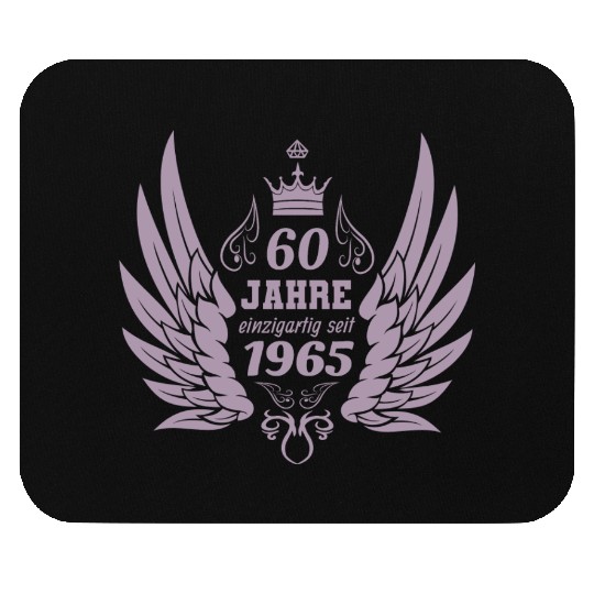 60 years unique since 1965 angel wings Mouse Pads