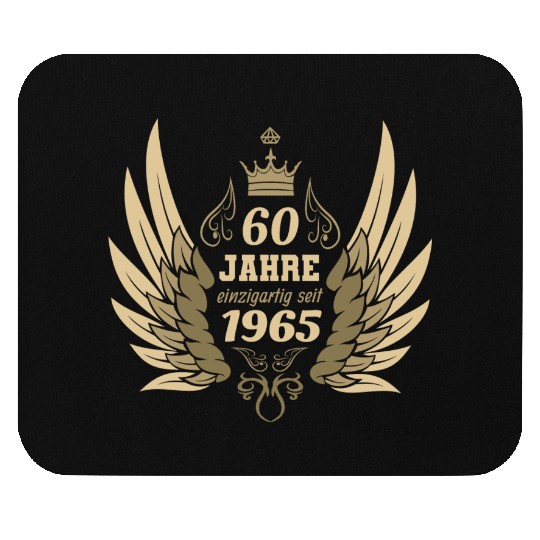 60 years unique since 1965 angel wings Mouse Pads