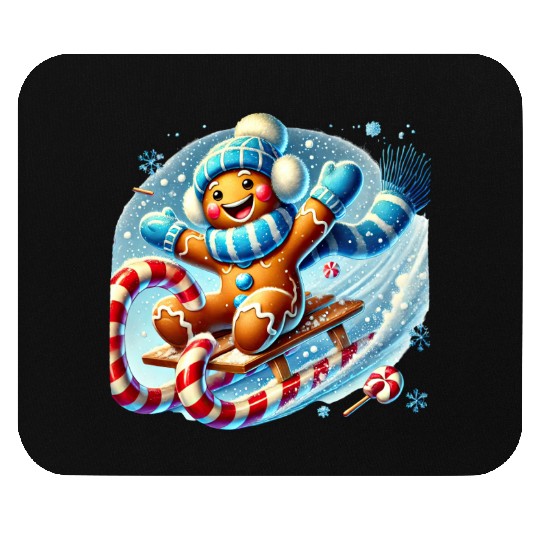 Gingerbread Christmas, Merry Christmas Mouse Pads