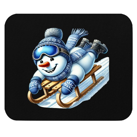 Snowman Christmas, Merry Christmas, Snowman Winter Mouse Pads
