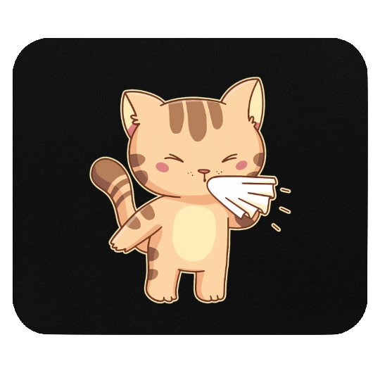 Cat Flu Mouse Pads