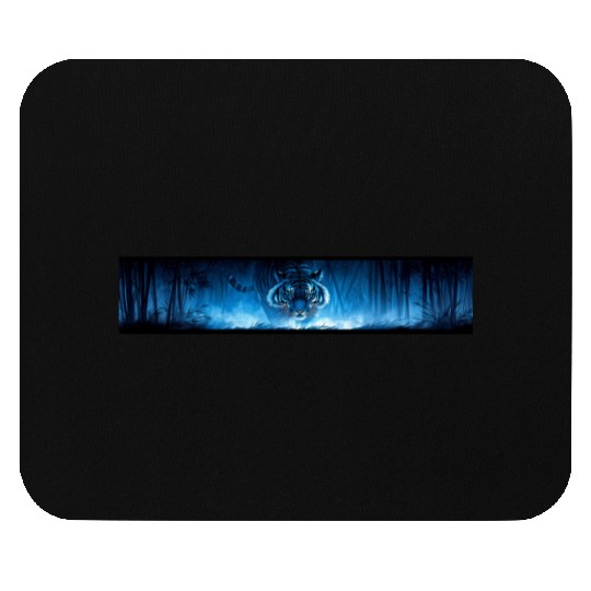 Majestic Tiger in the Bamboo Forest Mouse Pads