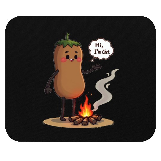 Chestnuts Roasting Christmas Cartoon Mouse Pads