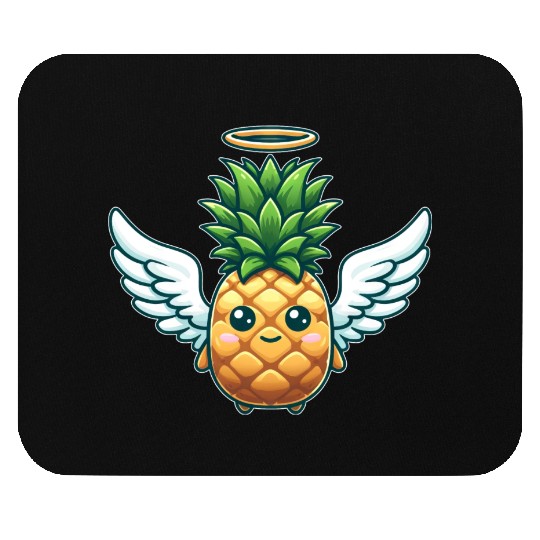 Angel Pineapple with Wings Fruity Mouse Pads