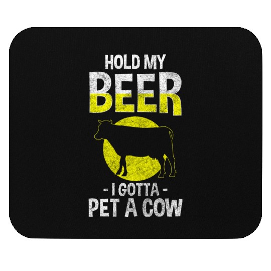 Cows Bell Farmer Mouse Pads