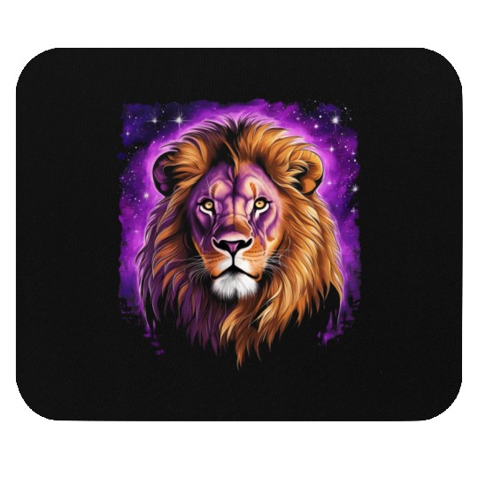 Starry Night Mouse Pads design of lion Rembrandt style