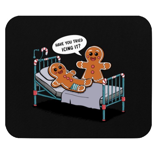 Christmas Gingerbread Hospital Humor Mouse Pads