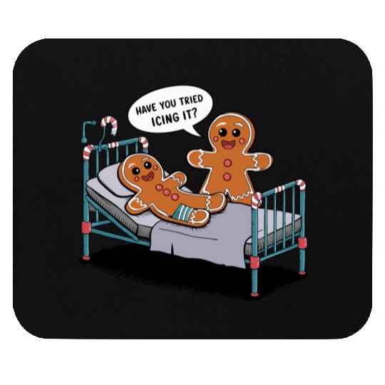 Christmas Gingerbread Hospital Humor Mouse Pads