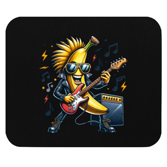 Rockin’ Banana Guitar Cool Vibes Mouse Pads