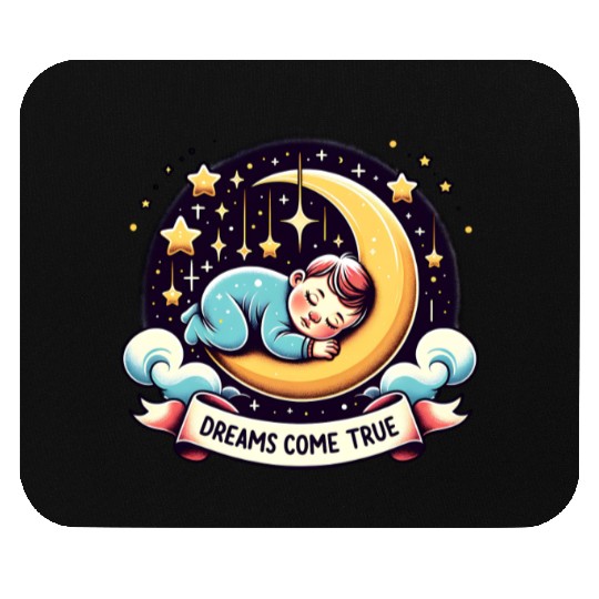 Dreams Come True Under Starry Night Sky Mouse Pads