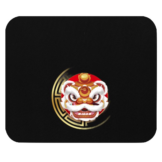 Red and Yellow Chinese New Year Mouse Pads