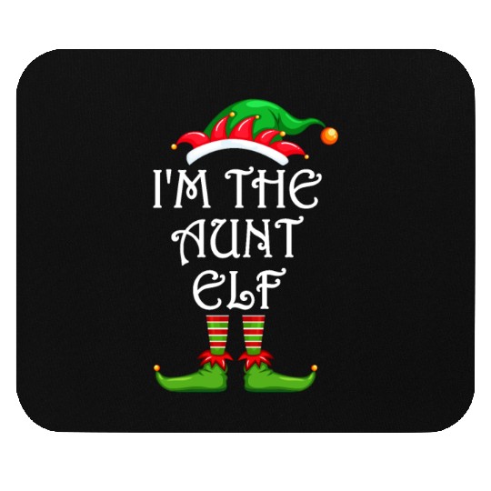 I'm The Aunt Elf Mouse Pads Matching Family Christmas