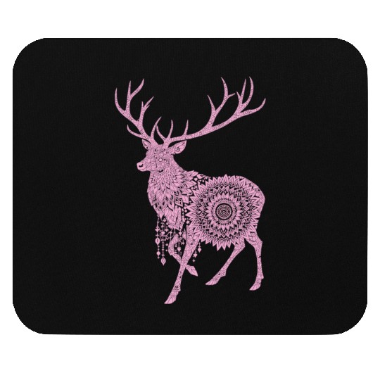 Mandala Hirsch Deer Mystical Madalas Mouse Pads