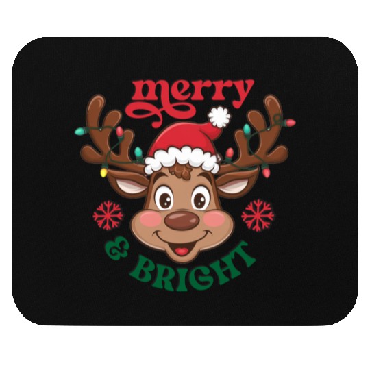 Merry and bright Mouse Pads