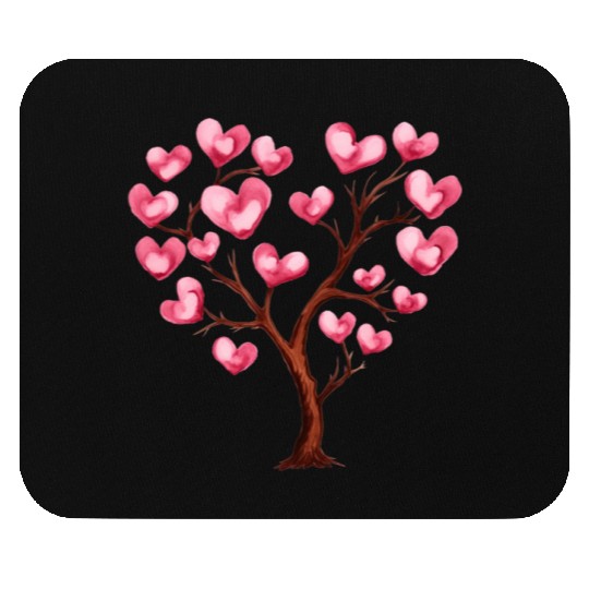 Heart Tree, Valentines Day Mouse Pads
