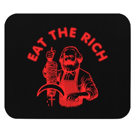 Eat the rich Karl Marx Eat Doner Kebab Rich Mouse Pads