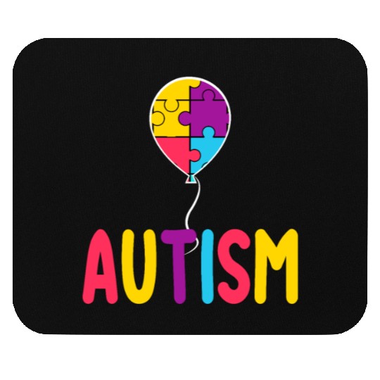 Autism Awareness Balloon - Spread Love and Support Mouse Pads