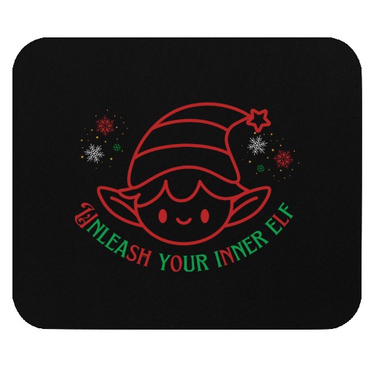 Unleash your inner elf Mouse Pads