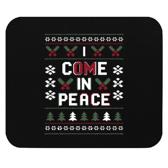 Holiday Peaceful Spirit: Festive Sweater Design Mouse Pads