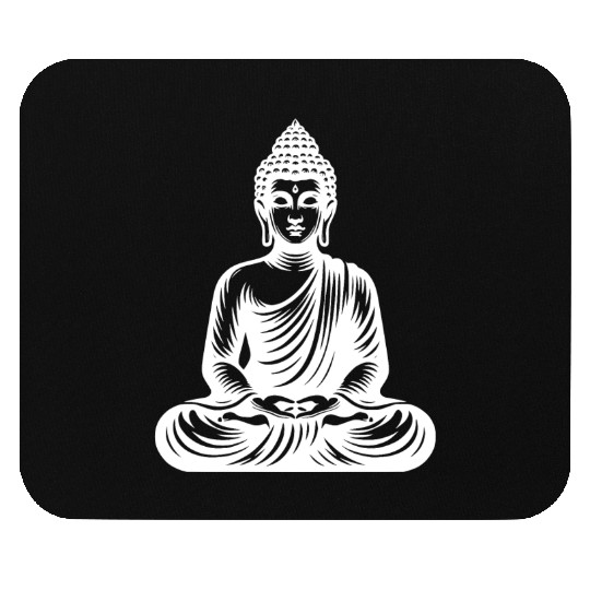 Yoga Buddha Stillness And Serenity In Clarity Mouse Pads