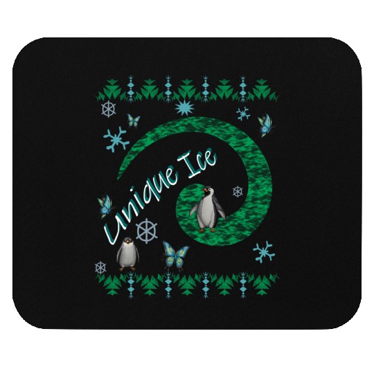 Unique Ice Penguins: Cool Winter Vibes Design Mouse Pads
