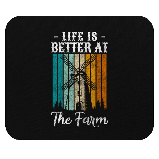 Farmer Field Pitchfork Protest Mouse Pads
