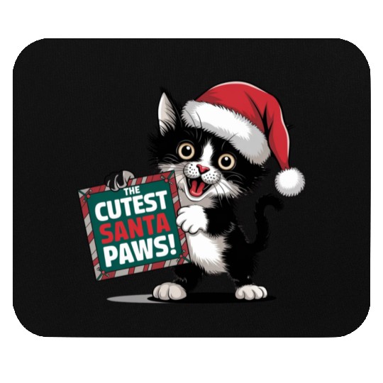Cutest Santa Paws Mouse Pads