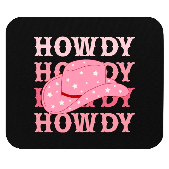 Howdy Cowboy Star Hat Mouse Pads