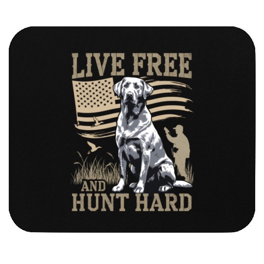 Duck Hunting Mouse Pads Deer Hunting USA Flag Hunters