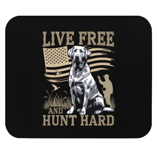 Duck Hunting Mouse Pads Deer Hunting USA Flag Hunters