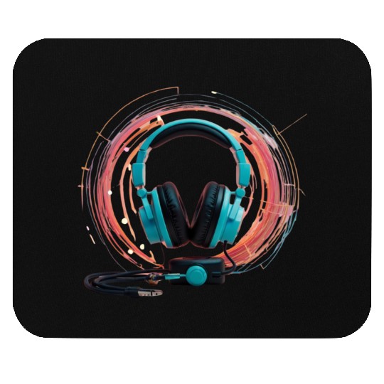 Retro Tech Vibes Mouse Pads – Neon Pastel Old