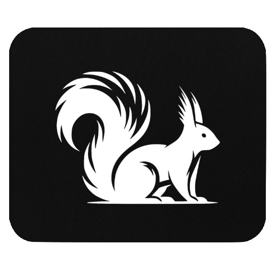 Wild Cute Squirrel Children Drawing Mouse Pads